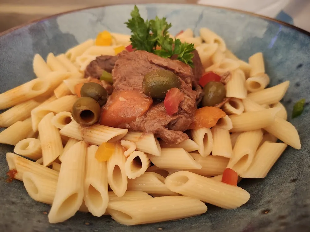 Pastasciutta de Veau Corse Aux Olives & Merveilles de Paris